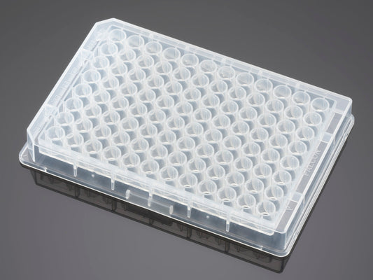 Falcon® 96 Well Clear V-Bottom Not Treated Polypropylene Microplate, Nonsterile, 25/Pack, 100/Case