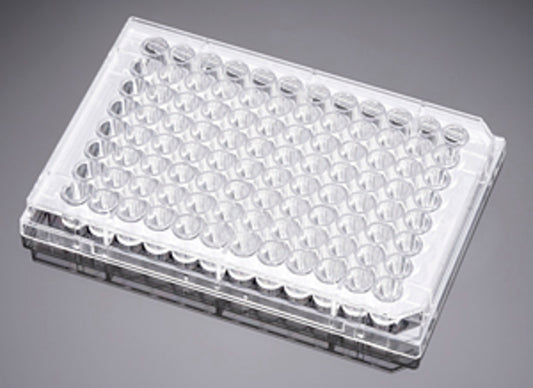 Corning® BioCoat® Gelatin 96 Well Clear Flat Bottom Microplate, with Lid, Nonsterile, 5/Case
