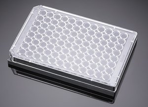 Corning® PureCoat⢠Amine 96 Well Black/Clear Flat Bottom Plate, 5/Case