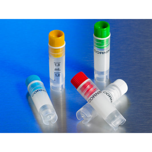 2.0ml Cryogenic vial, int.thread, self-standing with round bottom, assorted colours, Corning