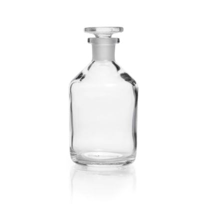 Narrow Neck Reagent Bottle, with stop, 250ml, Duran