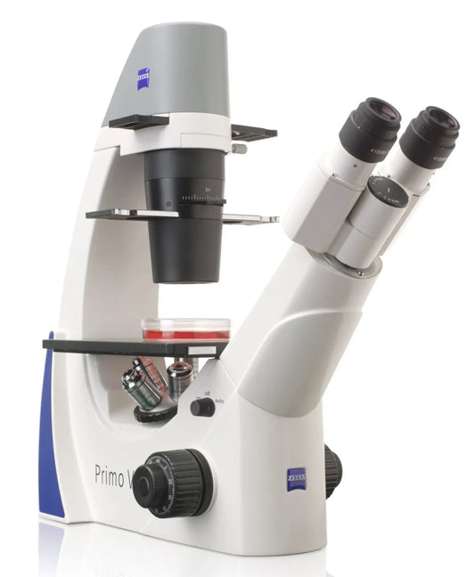 Primovert, brightfield, phase, 4x, 10x Ph1, LD 20x Ph2, LD 40x Ph2 & condenser 0.4, Zeiss