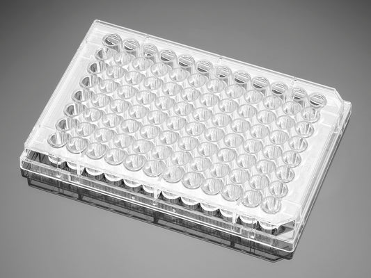 Falcon® 96 Well Black Flat BottomTC-Treated Microplate, with Lid, Sterile, 8/Pack, 32/Case