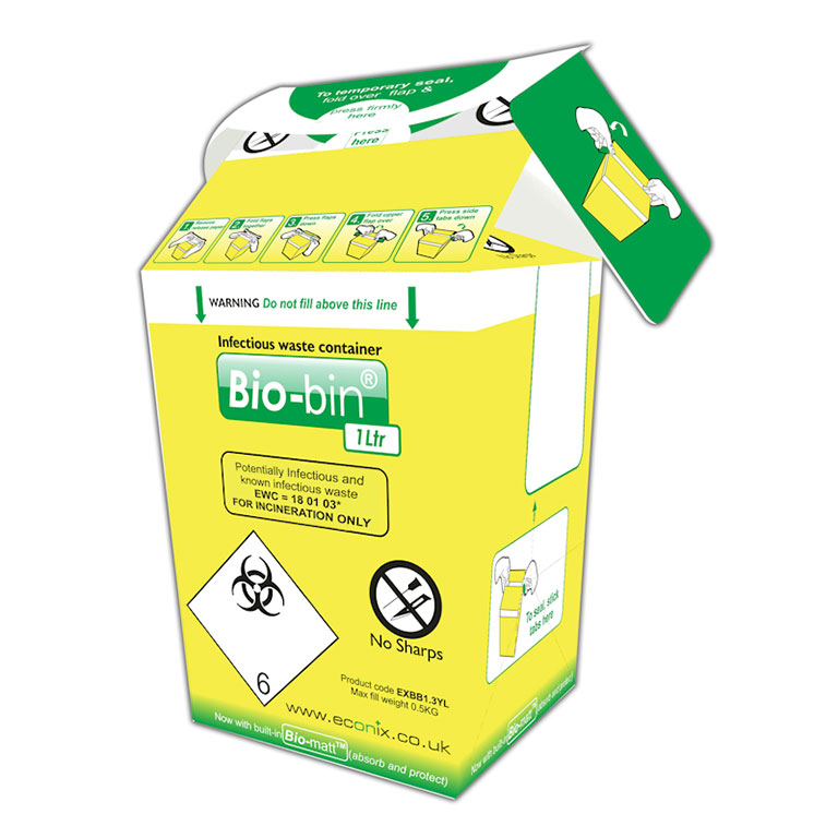 Bio Bin 100 Inj Bio-bins – Appleton Woods | UK Lab Supplies
