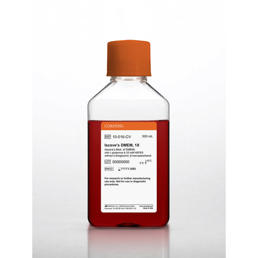 500 mL Iscoves Modification of DMEM, with L-Glutamine and 25mm HEPES