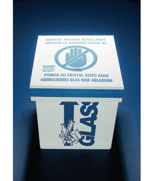 Disposal bins, Cardboard/LDPE, bench top, Azlon (pack of 6)