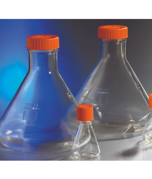 Erlenmeyer Flasks, Plain Bottom, Corning