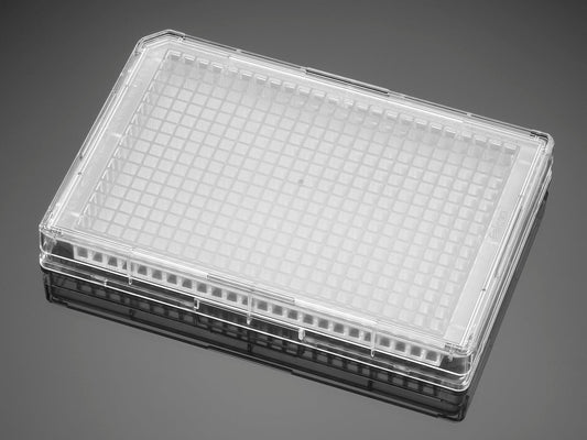 Corning® BioCoat™ Poly-D-Lysine 384 Well Clear Flat Bottom Microplate, with Lid, Nonsterile, 5/Pack, 50/Case