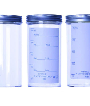 Polystyrene Sample Containers, Metal Cap, Appleton