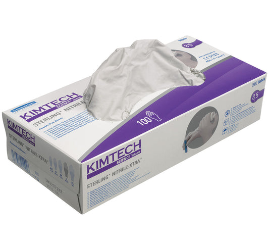 Nitrile gloves, powder free, Sterling, ex-large, Kimtech Science