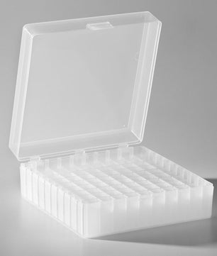 Axygen 100 place Microtube Box with hinged lid, PP,