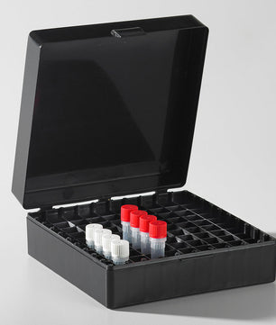 Axygen 100 place Microtube Box with hinged lid, PP,