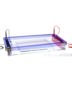 hPAGE Horizontal PAGE System with electrophoresis tank and tooth row casting system