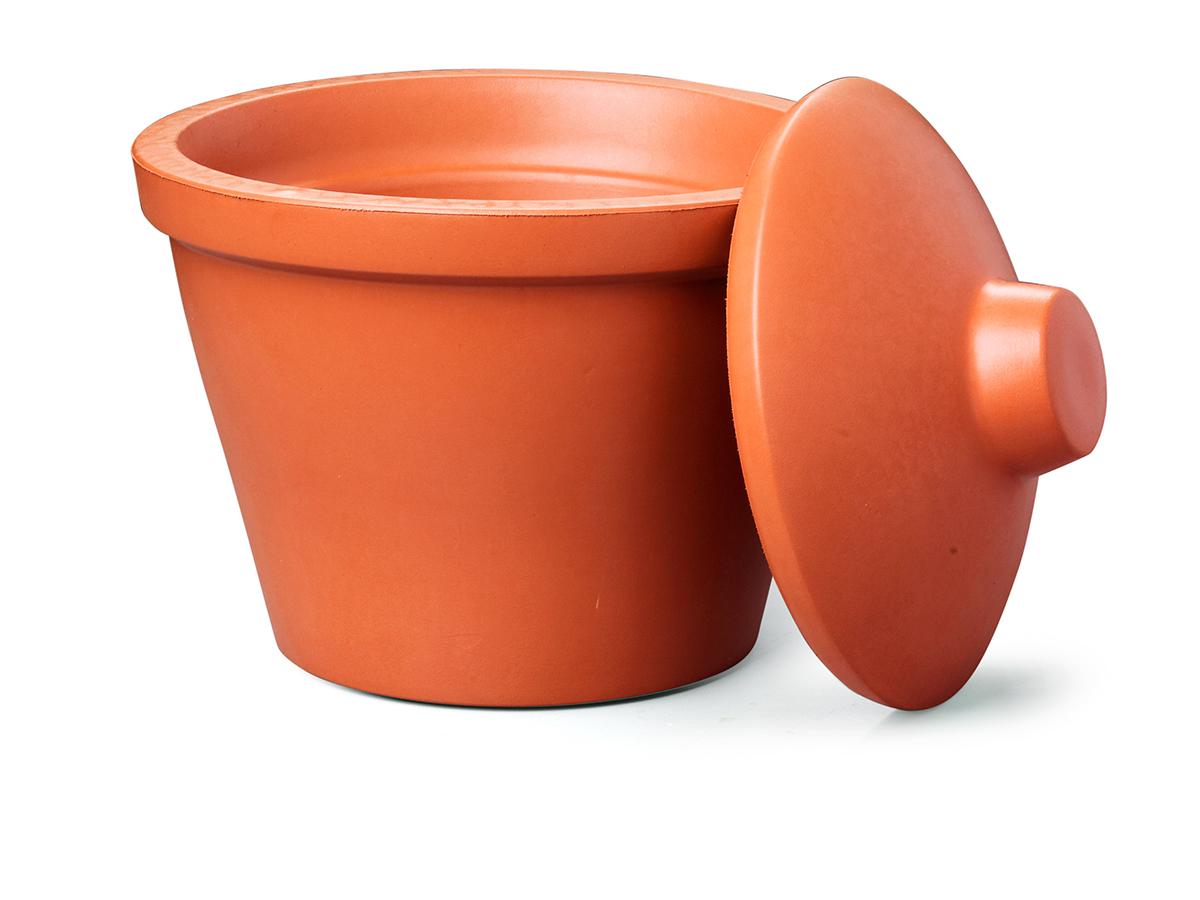 Ice bucket with lid, round, 4L, orange – Appleton Woods | UK Lab Supplies