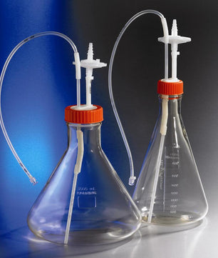 Polycarbonate Erlenmeyer Flask with 1/8 Dip Tube, 0.2 µm Vent, Male Luer Lock, Sterile, Corning
