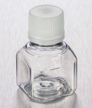 Bottle PET, Octagonal, 31.7mm Screw Cap, Sterile