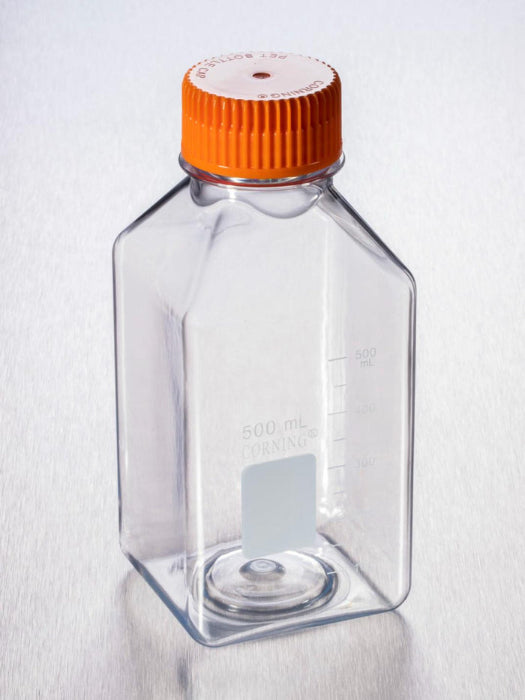 Square PET Storage Bottles with 45 mm Caps, Corning