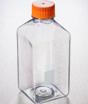 Square PET Storage Bottles with 45 mm Caps, Corning