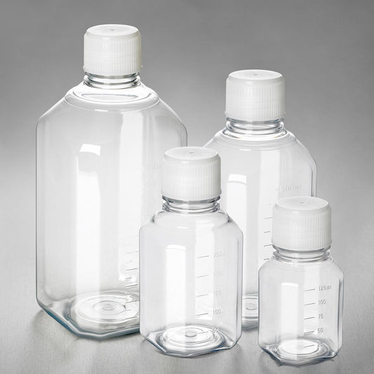 PET Graduated Storage Bottles, Sterile, Triple-Bagged, Corning