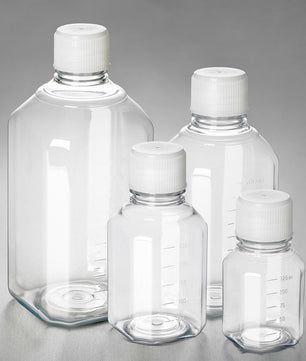PET Graduated Storage Bottles, Sterile, Triple-Bagged, Corning