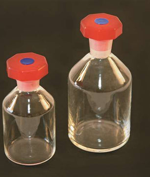 Clear Reagent Bottle, Plastic Stopper