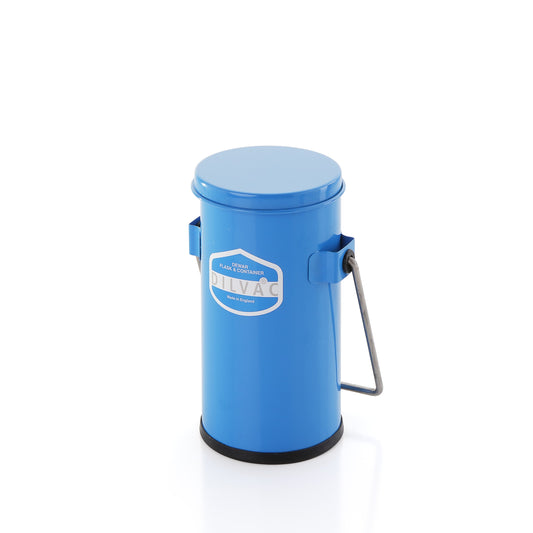 Dilvac® Wide Mouth Enamelled Steel Dewar Flasks with lid and handle, Day-Impex