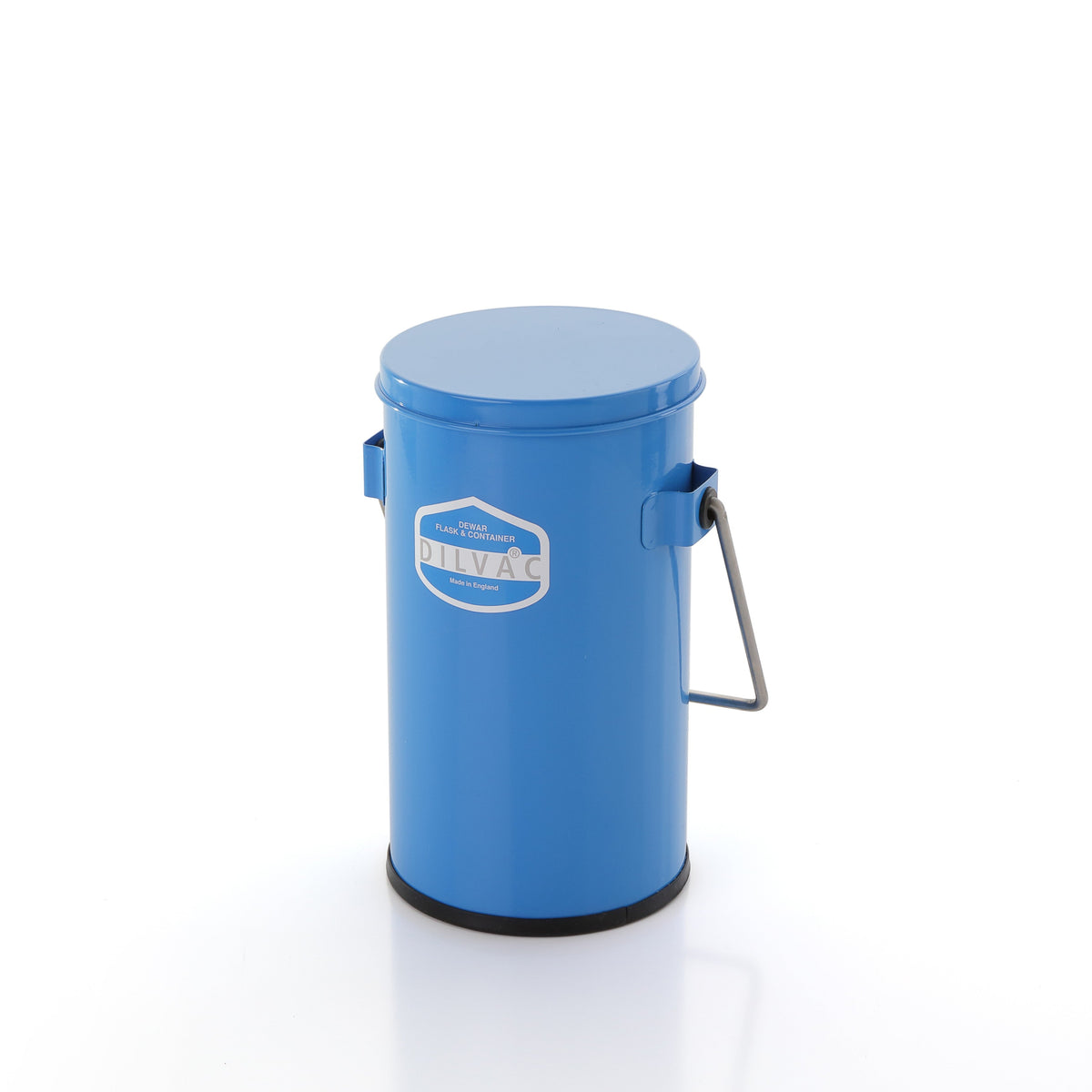 Dilvac® Wide Mouth Enamelled Steel Dewar Flasks with lid and handle, Day-Impex