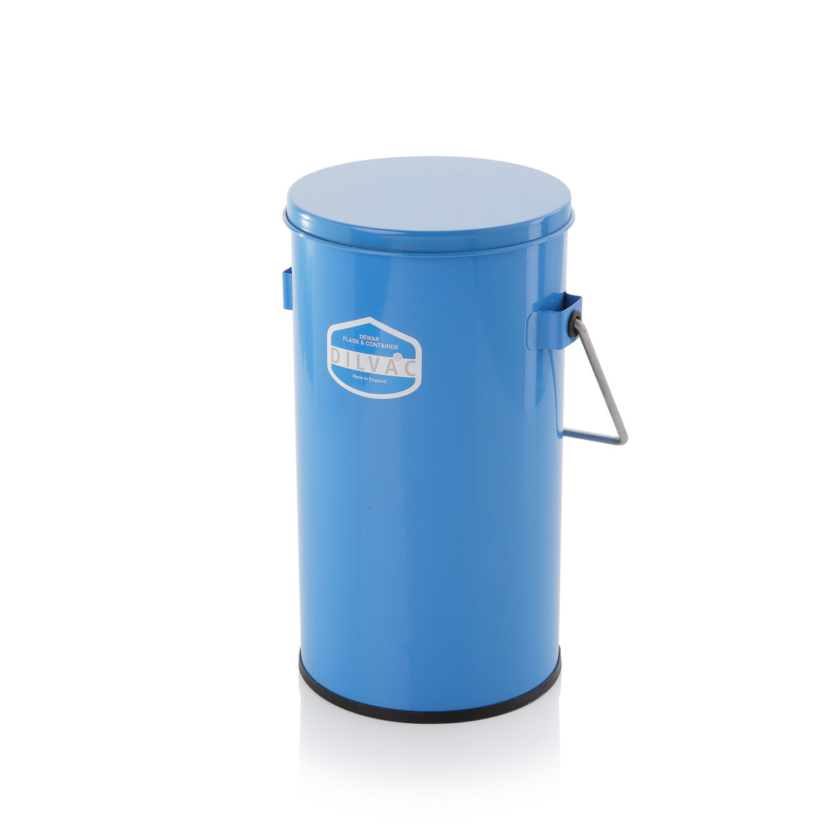 Dilvac® Wide Mouth Enamelled Steel Dewar Flasks with lid and handle, Day-Impex