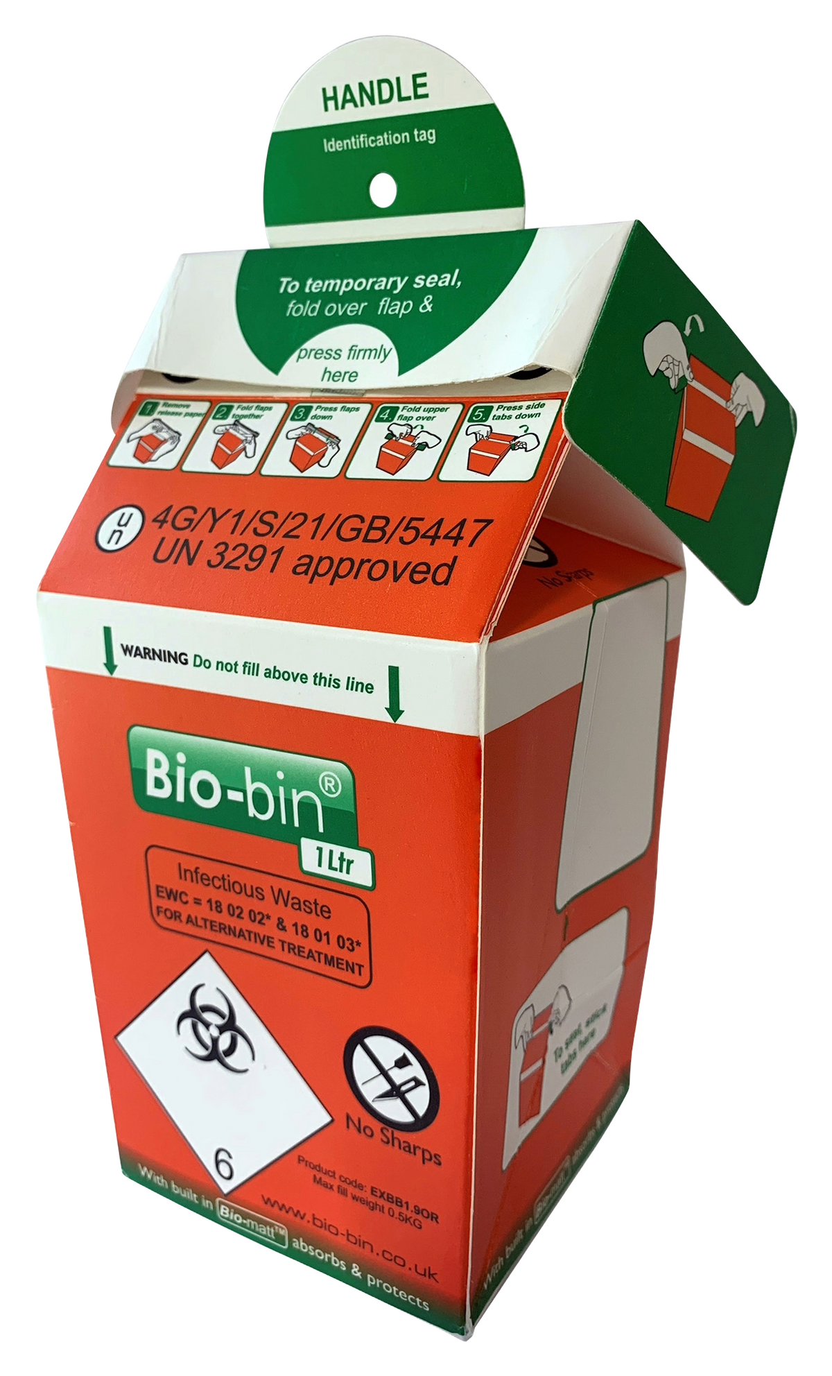 Bio-bin® Waste Container, Econix – Appleton Woods | UK Lab Supplies