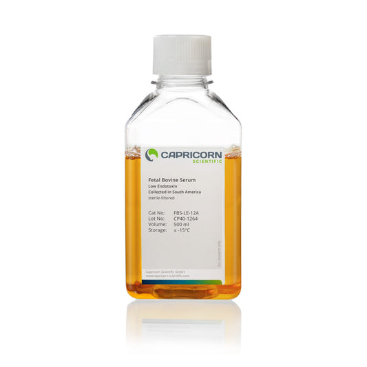 Fetal Bovine Serum South America, Gamma Irradiated, Capricorn Scientific