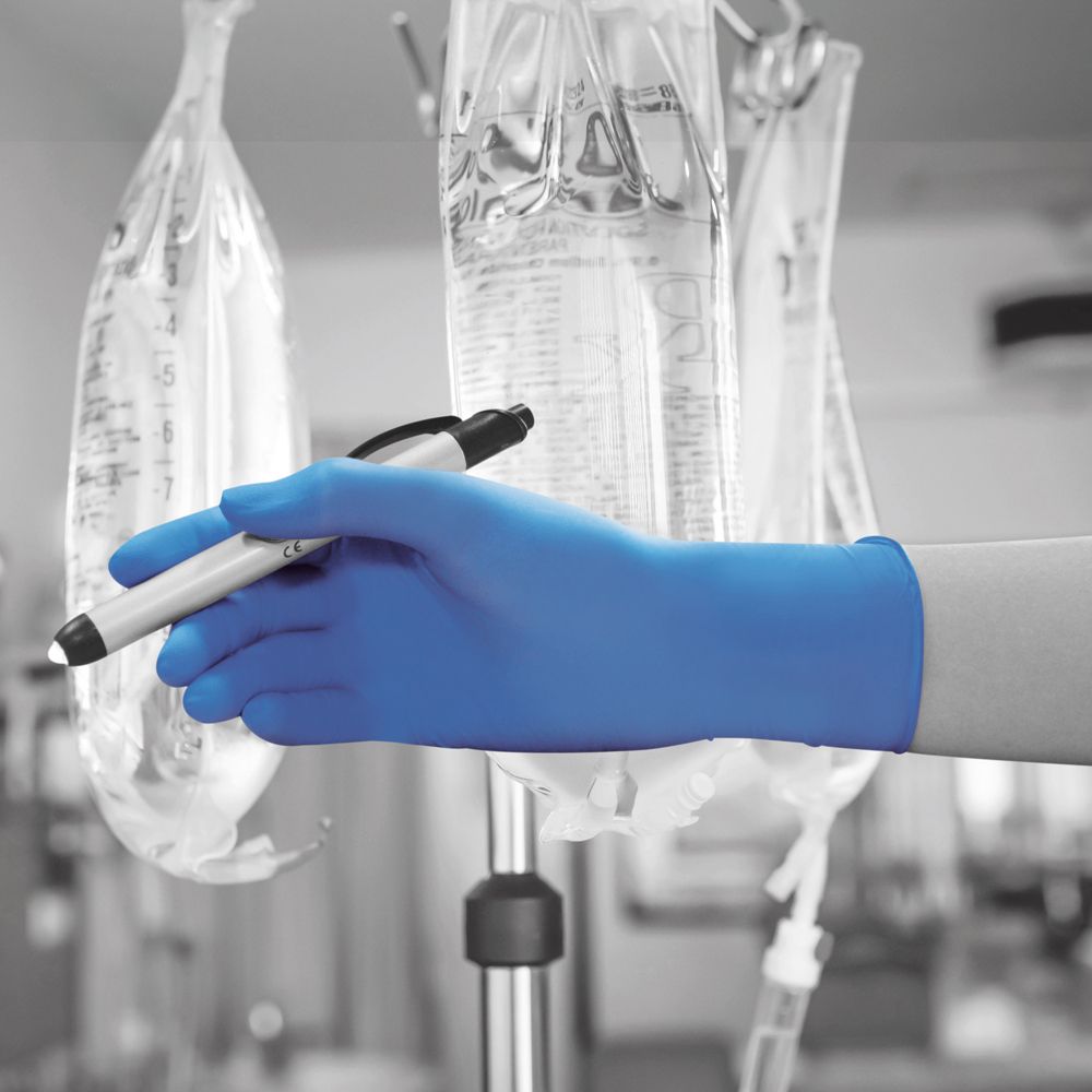 Nitrile Powder Free Examination Gloves, Blue, Bodyguards