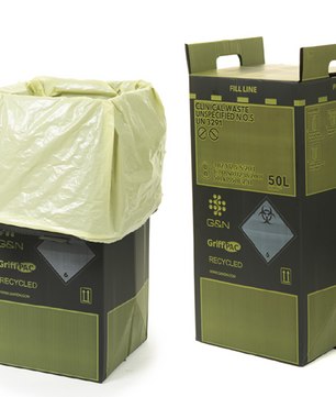 Griff Pac Recycled Flat Pack Clinical Waste Box