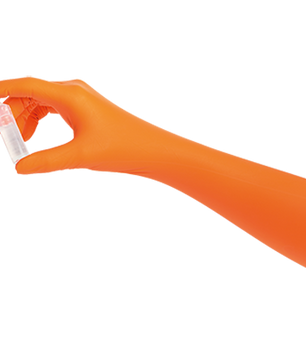 Nitrile Glove, orange 300 SHIELDskin Xtreme