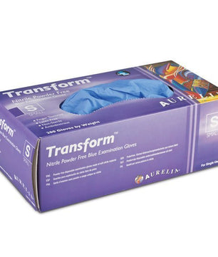 Transform® gloves, finger-textured, bluple, powder-free, nitrile, Supermax