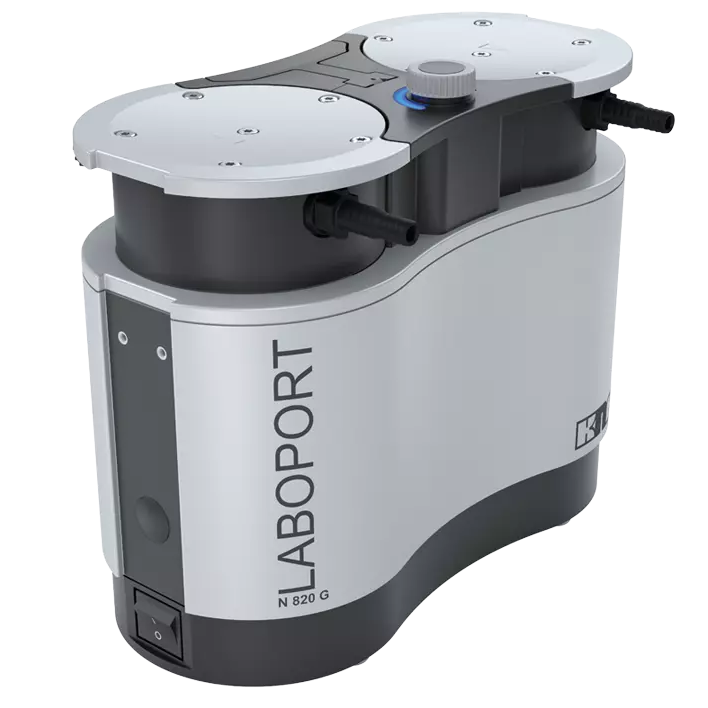 A LABOPORT N 520 G laboratory instrument with a silver and black body, shown on a plain white background.