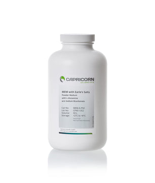 MEM with Earles Salts, powder medium, with L-Glutamine, w/o Sodium Bicarbonate, Capricorn Scientific