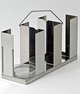 Petri dish racks, metal