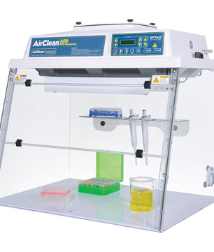 48 wide combination PCR workstation with UVTect microprocessor controller, AirClean