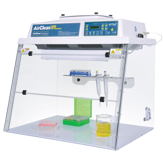 48 wide combination PCR workstation with UVTect microprocessor controller, AirClean