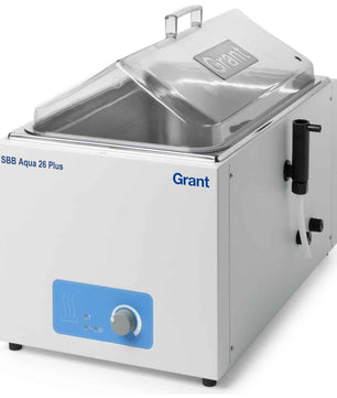 Boiling water bath with energy regulator and stainless steel tank, set to 100°C, Grant