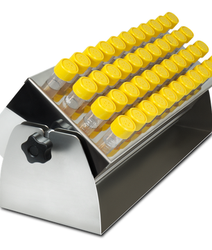 Adjustable tilt test tube rack, for use with the UP-168, Grant