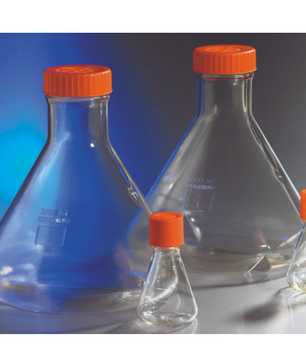 Erlenmeyer Flasks, Plain Bottom, Corning