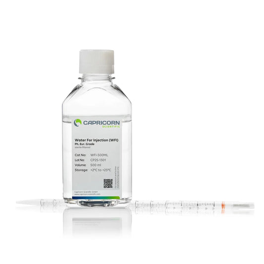 Water For Injection (WFI), Ph. Eur. Grade, sterile-filtered