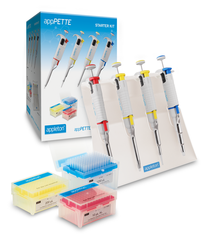 appPETTE Pipettor Starter Kit, Appleton – Appleton Woods | UK Lab Supplies