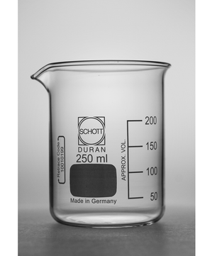 Short form glass beaker, Duran