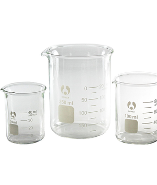 Low Form Glass Beakers, Bomex