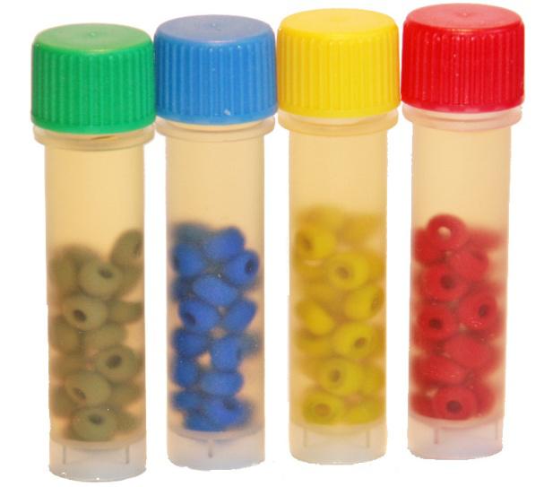 Preservation vials, mixed colours – Appleton Woods | UK Lab Supplies