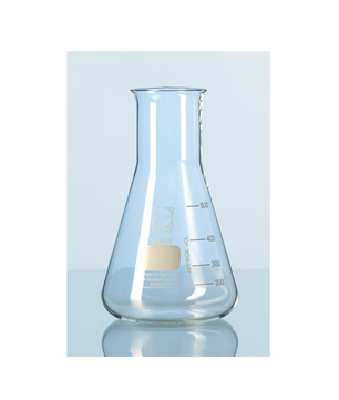 Erlenmeyer flask, wide mouth, Duran