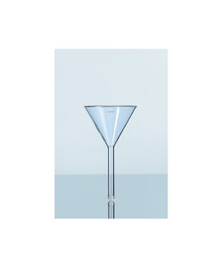 Glass funnel, short stem, Duran