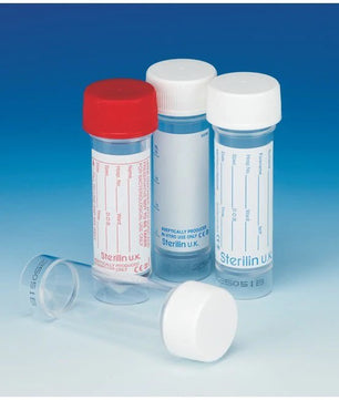 Polystyrene Sample Containers, Plastic Cap, Sterilin